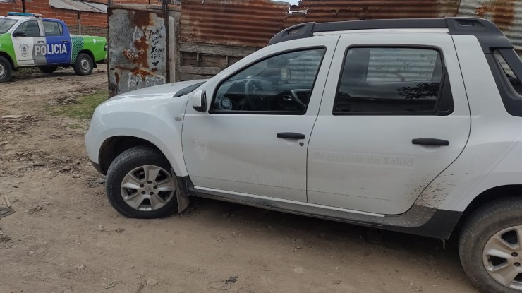 Robaron camioneta de la Secretaría de Salud